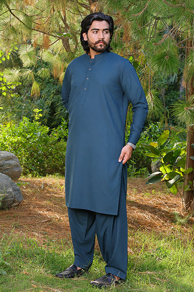 Royal Blue Kameez Shalwar