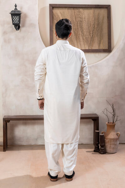 Ivory White Kameez Shalwar