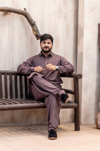 Chocolate Brown Kameez Shalwar