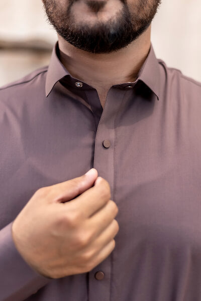 Chocolate Brown Kameez Shalwar