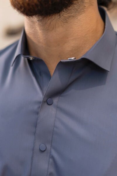 Royal Steel Blue Kameez Shalwar