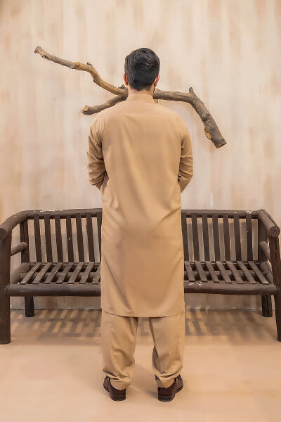 Carmel Brown Kameez Shalwar