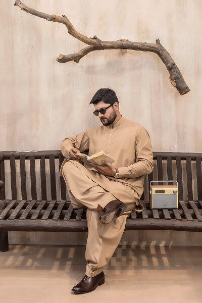 Carmel Brown Kameez Shalwar