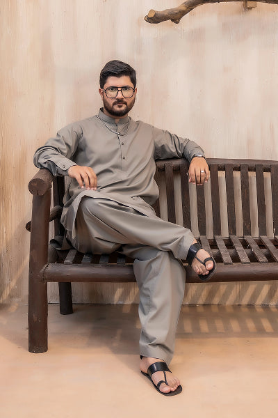 Sage grey Kameez Shalwar