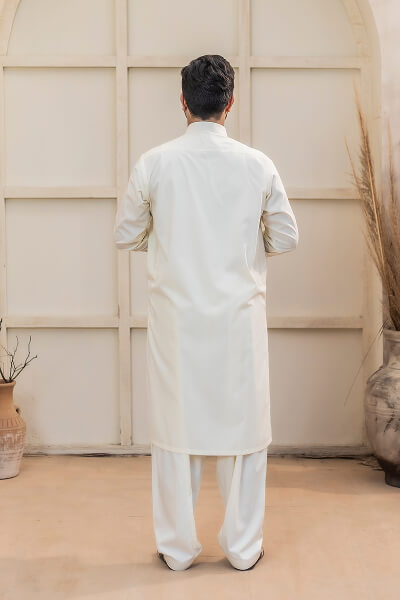 Ivory White Kameez Shalwar