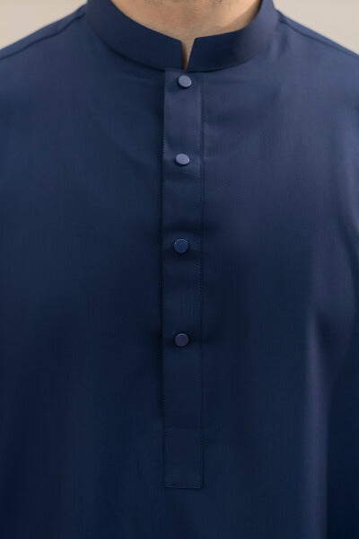 Navy Blue Kameez Shalwar