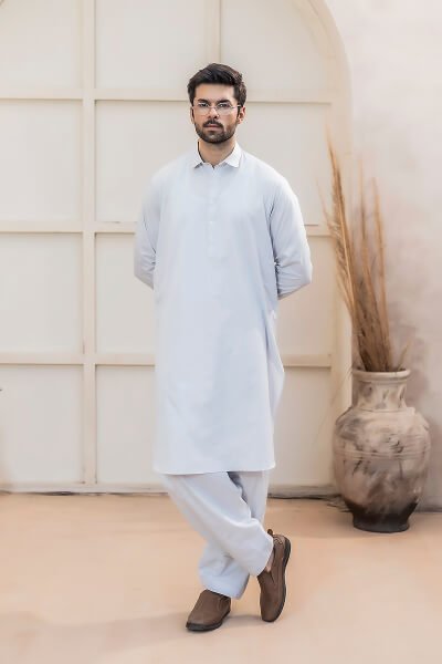 Ice White Kameez Shalwar