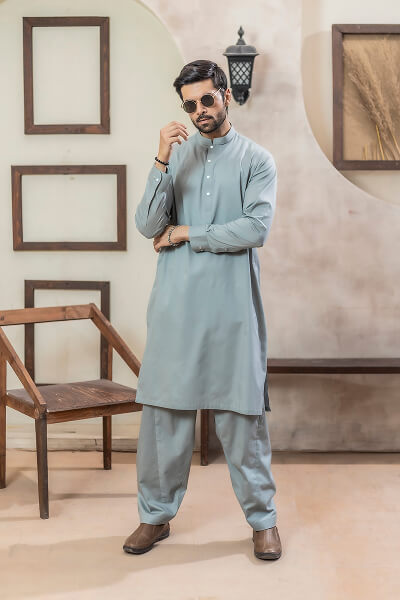 Sea Green Kameez Shalwar