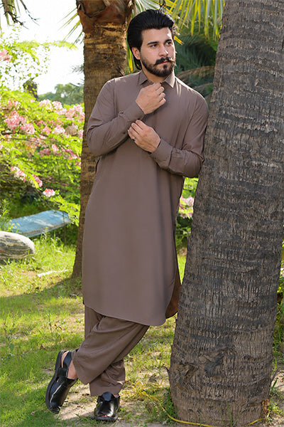 light Brown Kameez Shalwar