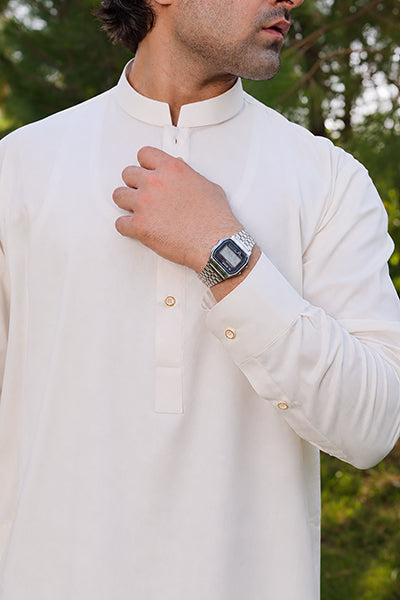 Ivory White Kameez Shalwar