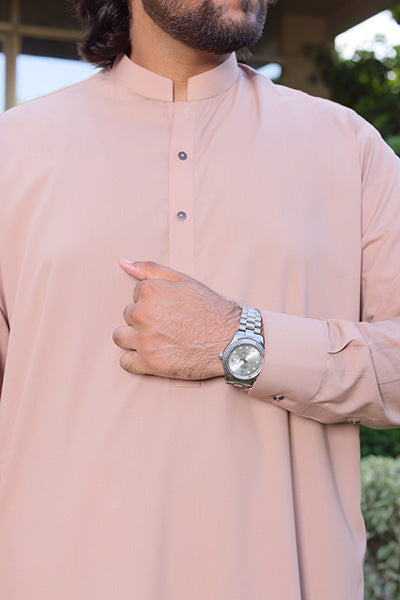 Dusty Beige Kameez Shalwar