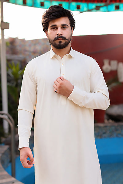 Ivory White Kameez Shalwar