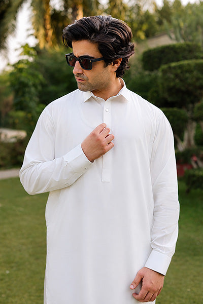 Ice White Kameez Shalwar