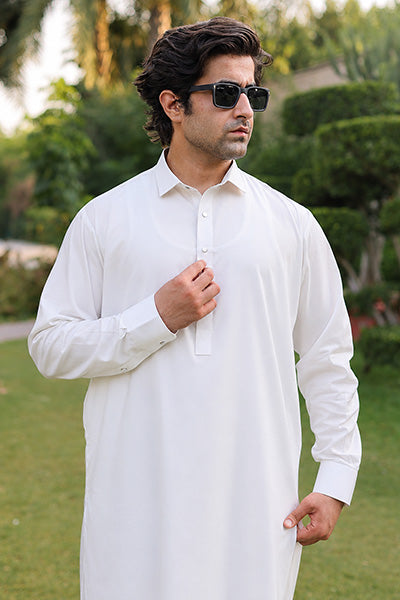 Ice White Kameez Shalwar