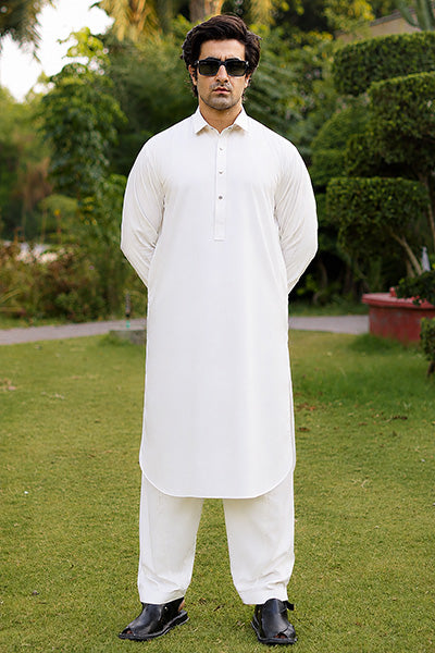 Ice White Kameez Shalwar