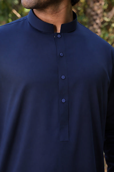 Navy Blue Kameez Shalwar