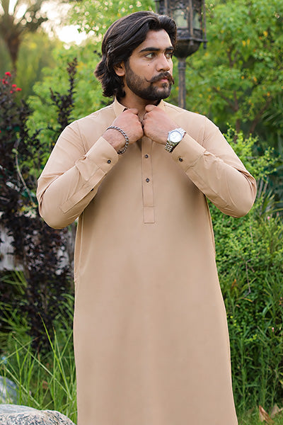 Caramel Brown Kameez Shalwar