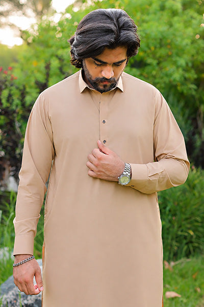 Caramel Brown Kameez Shalwar