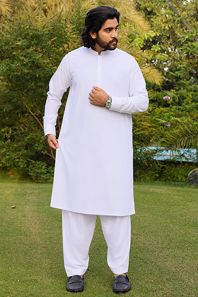 Pure White Kameez Shalwar