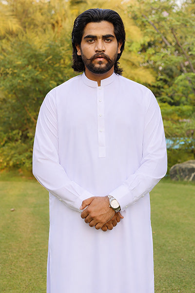Pure White Kameez Shalwar