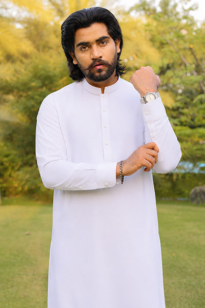 Pure White Kameez Shalwar